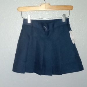 Wonder nation navy pleated school uniform skort